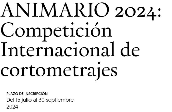 ANIMARIO 2024: Competición Internacional de Cortometrajes