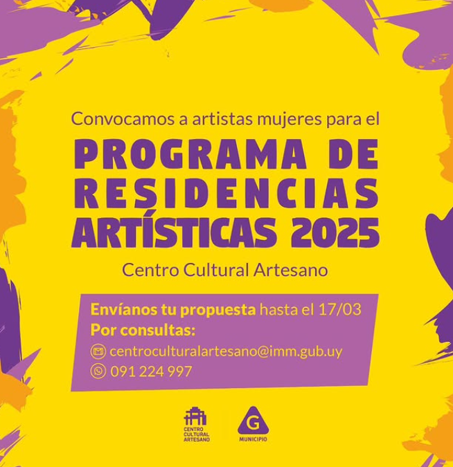 Convocatoria: Programa de Residencias Artísticas 2025