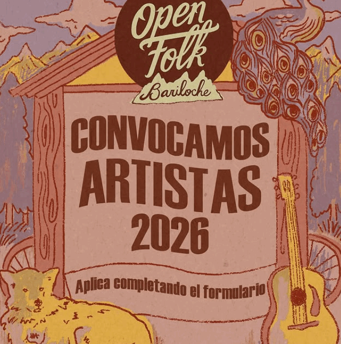 Open Folk Bariloche 2026 — Convocatoria para músicos y cantautores