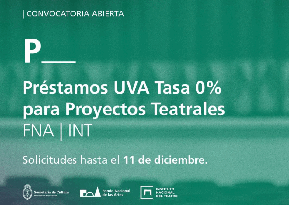 Préstamos UVA para Proyectos Teatrales FNA/INT 2025 (Argentina)