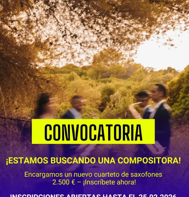 Lítore Quartet – Encargo de obra para compositora emergente 2026