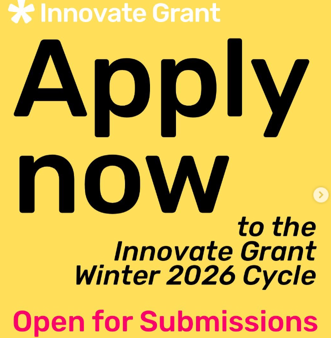 Subvenciones trimestrales Innovate Grant para artistas visuales y fotógrafxs 2026