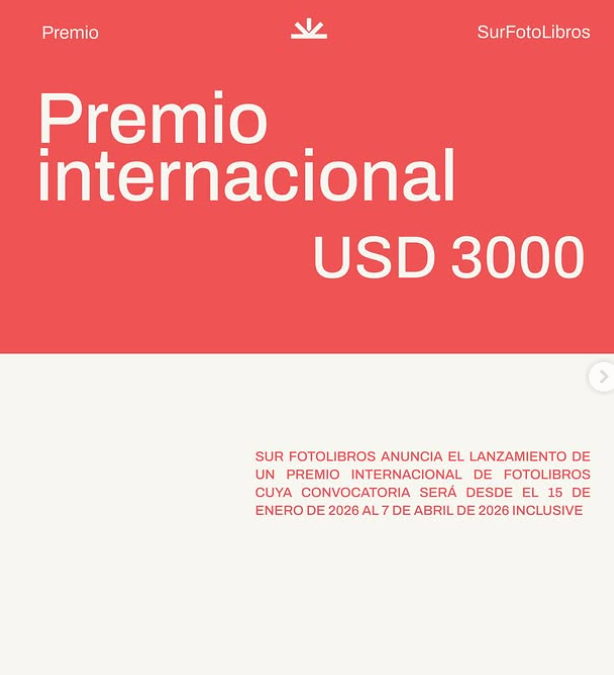 Premio Sur ArtexArte de Fotolibro 2026 – Primera edición
