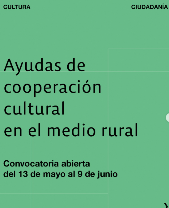 Ayudas para proyectos de cooperación cultural en el medio rural 2026